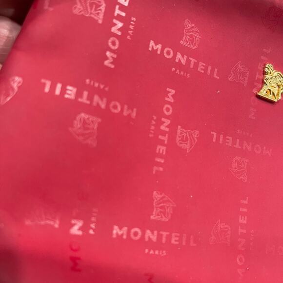 Monteil Paris cosmetic zippered pouch red - Picture 6 of 12